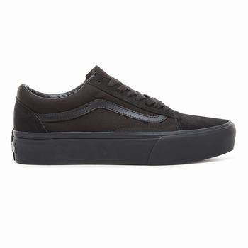 Vans Platform Old Skool - Naisten Platform kengät - Mustat